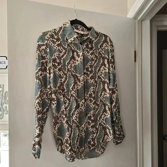 TOPSHOP snake print blouse - Picture 2 of 7
